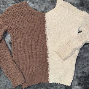 Boutique Color block Knit Sweater